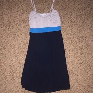 delia*s gray and blue below knee length dress